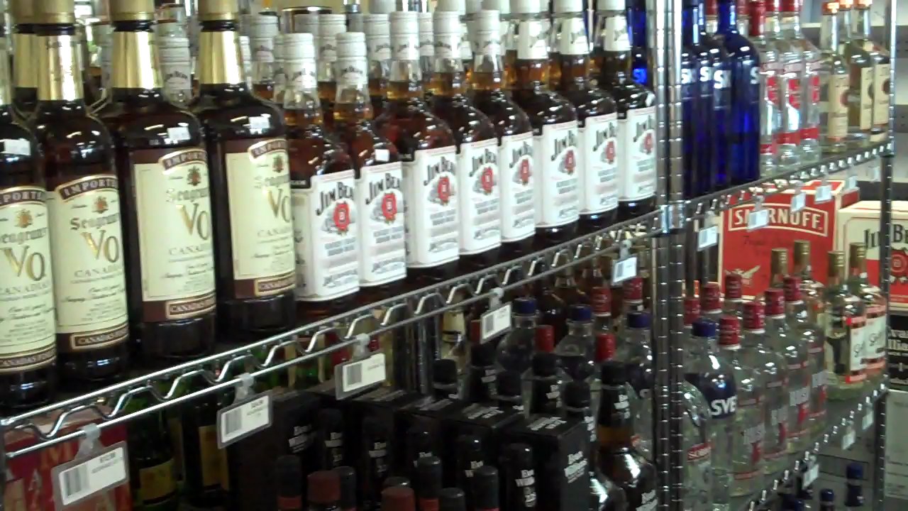 alcohol shelf